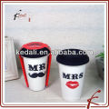 Forma MR e MRS projeto caneca de viagem de cerâmica